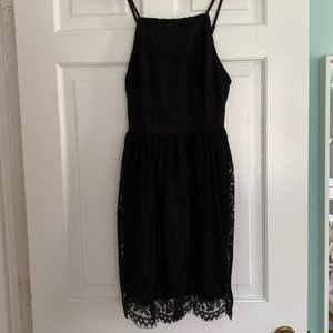 Lulus Black Dress Mini xs